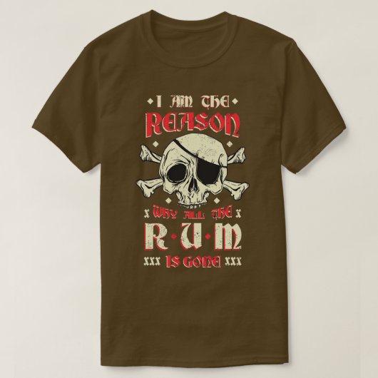 T-shirt Humour d'alcool (Design devant)