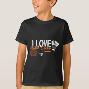 T-shirt Humour de badminton drôle Smash Navette Volant Spo