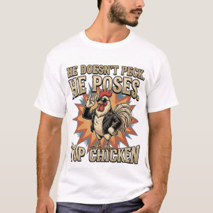 T-shirt Humour de basse-cour de poulet coq drôle