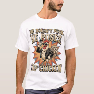 T-shirt Humour de basse-cour de poulet coq drôle