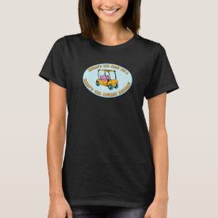 T-shirt Humour de blague de golf Premier golfeur parcours