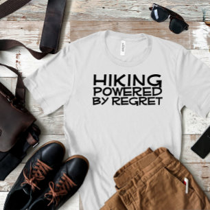 T-shirt Humour de camping de randonnée noir