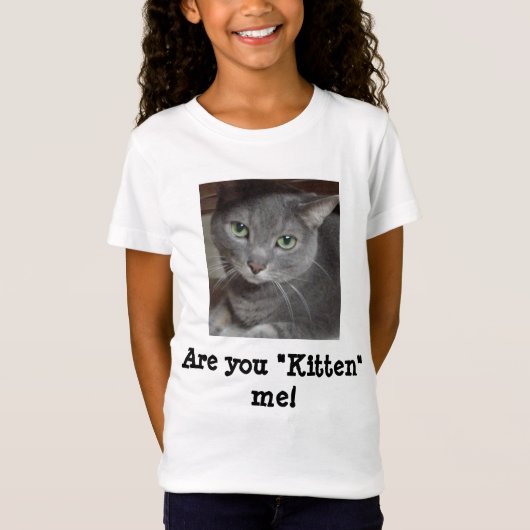 T-Shirt Humour de chat bleu russe (Devant)