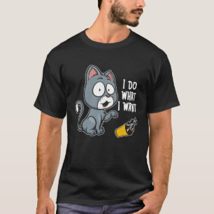 T-shirt Humour de chat sarcastique Rude Sarcasme Méchant