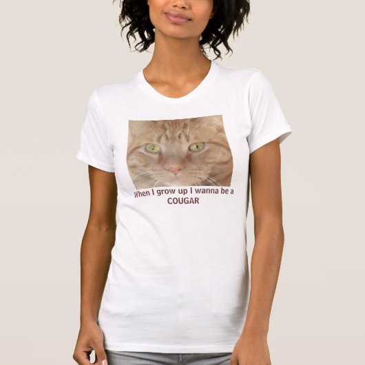 T-shirt Humour de cougar (Devant)