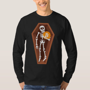 T-shirt Humour de cristaux d'Halloween - Bitcoin Hoarding