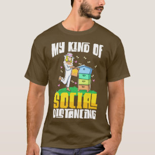 T-shirt Humour de distance sociale