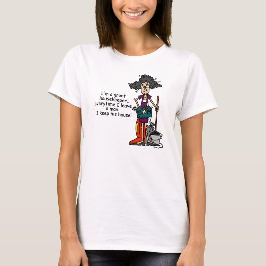 T-shirt Humour de femme de charge (Devant)