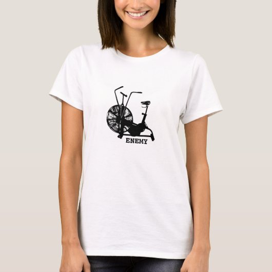 T-shirt Humour de gym Noir Blanc Drôle Entraînement (Devant)
