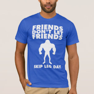 T-shirt Humour de la musculation - Sauter le jour de la ja