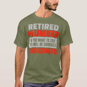 T-shirt Humour de la partie de retraite du plombier à la 