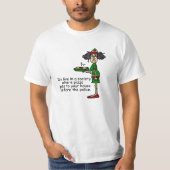 T-shirt Humour de livraison de pizza (Devant)