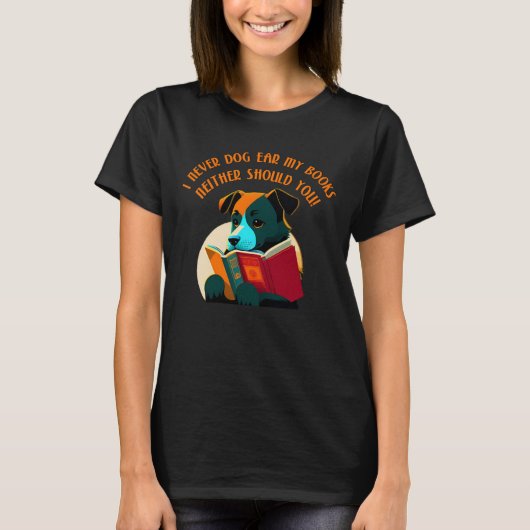 T-shirt Humour de l'oreille de chien chiot (Devant)