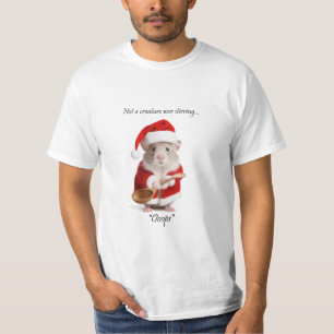 T-shirt Humour de Noël pas une créature remuait la souris