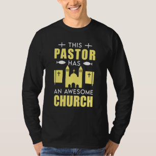 T-shirt Humour de pasteur religieux chrétiens clergé prédi