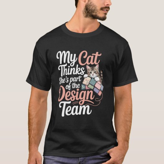 T-shirt Humour de patchwork pour amateur de chat couture t (Devant)