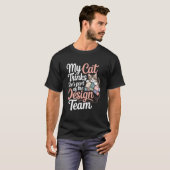 T-shirt Humour de patchwork pour amateur de chat couture t (Devant entier)