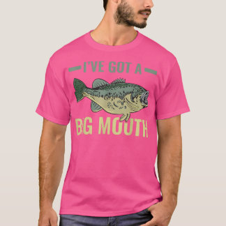 T-shirt Humour de pêche à la basse à grande bouche pour pê