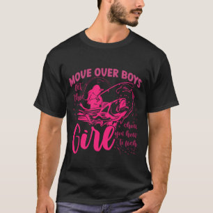 T-shirt Humour de pêche Montre à cette fille comment pêche