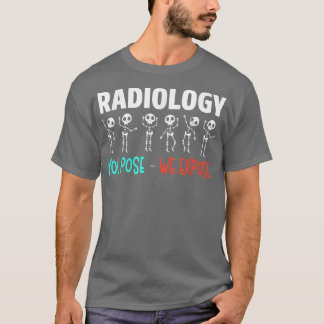 T-shirt Humour de radiologie Squelettes aux rayons X Radio