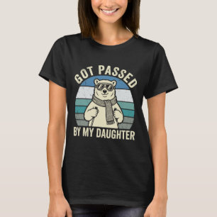 T-shirt Humour de ski d'ours polaire obtenu par ma fille r