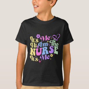 T-shirt Humour de soins infirmiers Son moi Bonjour Je suis