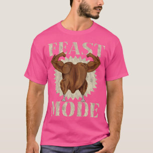 T-shirt Humour de Thanksgiving Gym Haltérophilie Noir Uni