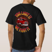 T-shirt Humour des pompiers (Dos)