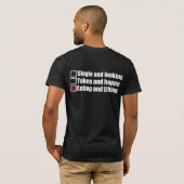 T-shirt Humour d'haltérophilie - simple contre prise contr (Dos entier)