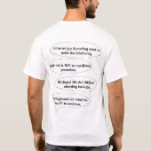 T-shirt Humour d'ordinateur (Dos)
