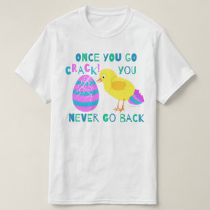 T-shirt Humour drôle de bande dessinée de fente d'oeufs 