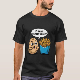 T-shirt Humour drôle de pomme de terre et de frites