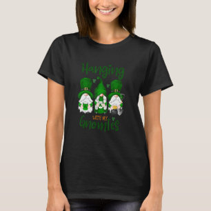 T-shirt Humour Drôle Pose Avec Mes Gnomies Shamrock St Pa