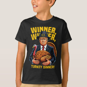 T-shirt Humour Drôle Trump Gagnant Dîner Dîner Turquie
