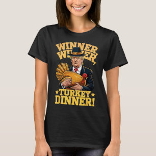 T-shirt Humour Drôle Trump Gagnant Gagnant Dîner de dinde