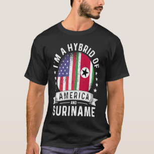 T-shirt Humour du drapeau du patriote américain surinamais