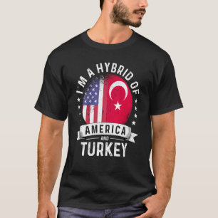 T-shirt Humour du drapeau turkmène-patriote américain