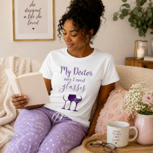 T-shirt Humour du vin Mon docteur dit que j'ai besoin de l