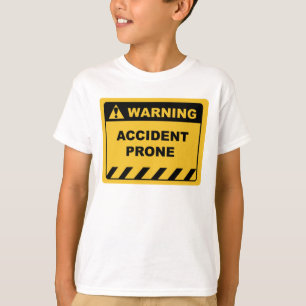 T-shirt Humour - Étiquette d'avertissement / personne sig