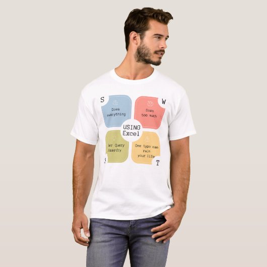 T-shirt Humour Excel | Assistant Pour Excel | Feuille de c (Devant entier)