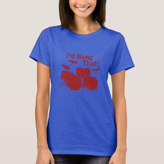 T-shirt Humour fille tambour (Devant)