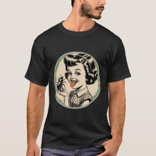 T-shirt Humour foncé Vintage Retro Funny Clic - Bug Licker