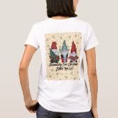T-shirt Humour Gnome de Noël (Dos)