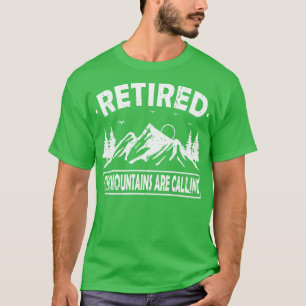 T-shirt Humour Hiker Les Montagnes Appelent Randonnée Reti