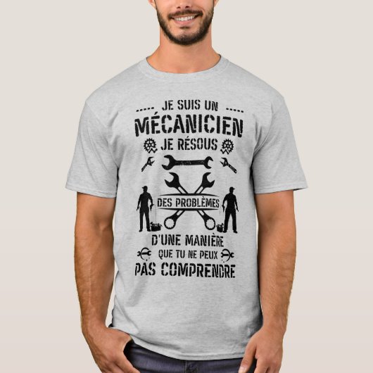 T-shirt Humour mécanicien 2 (Devant)