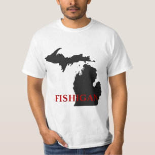 T-shirt Humour pêcheur du Michigan