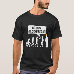 T-shirt Humour politique anti-trump évolution drôle