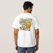 T-shirt Humour potable de bière drôle (Dos entier)