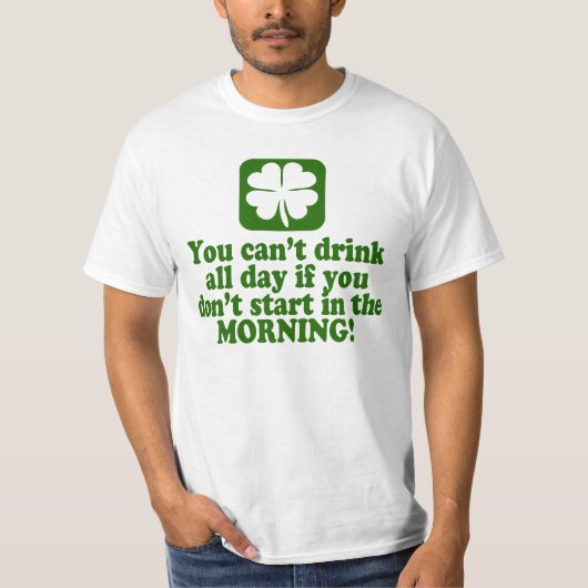 T-shirt Humour potable drôle de St Paddys (Devant)