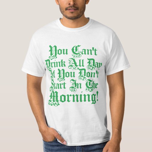 T-shirt Humour potable irlandais (Devant)